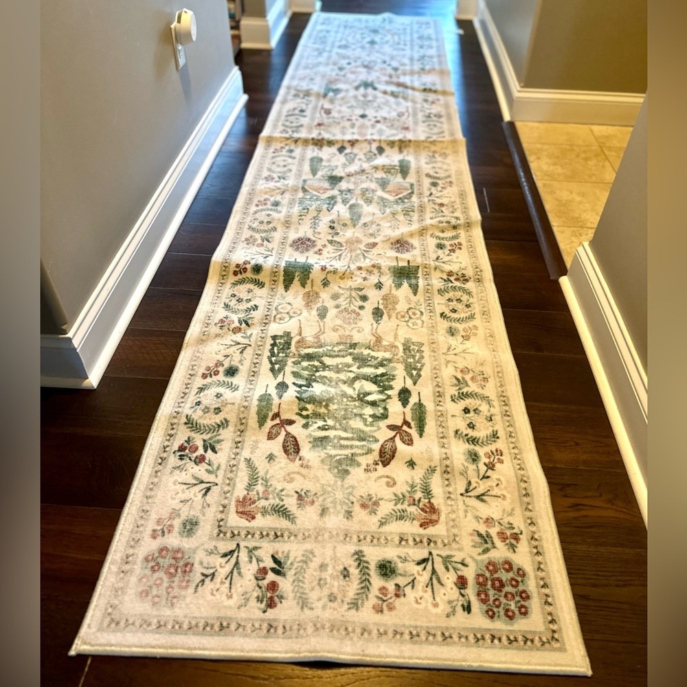SOLD OUT Ruggable Juniper Runner Rug 2.5x12 Washable Botanical - Picture 14 of 16
